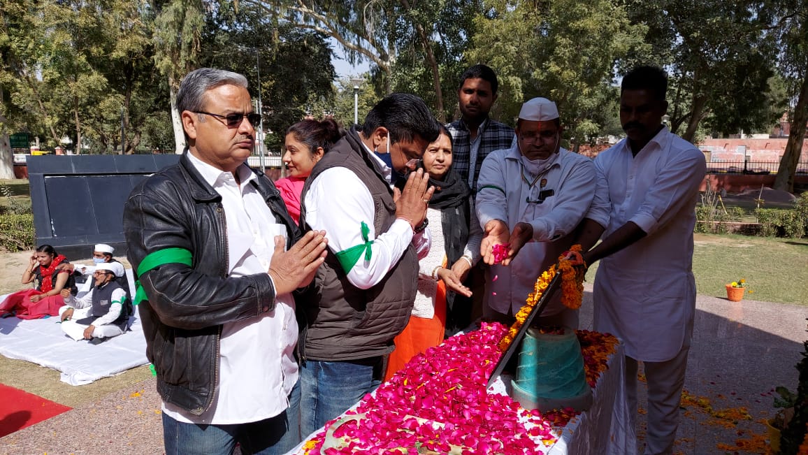 IMG 20210130 WA0191 राष्ट्रपिता महात्मा गांधी देश के सच्चे सपूत थे- यशपाल गहलोत Bikaner Local News Portal बीकानेर अपडेट