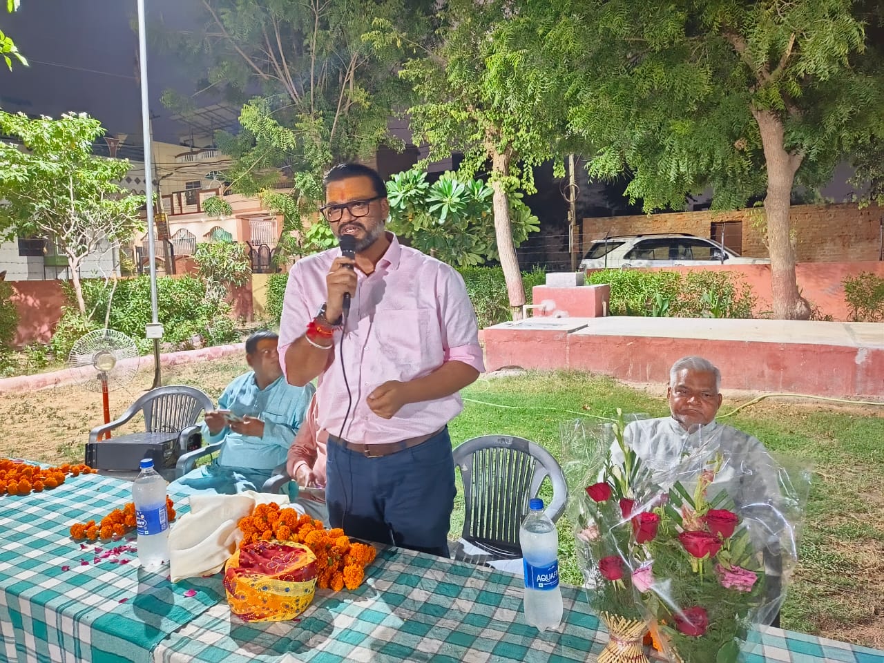 IMG 20230829 WA0328 मुख्यमंत्री के विशेषाधिकारी लोकेश शर्मा का मुक्ता प्रसाद में स्वागत Bikaner Local News Portal बीकानेर अपडेट