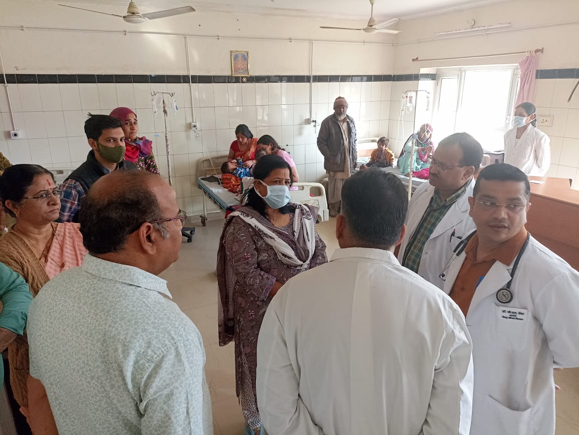 IMG 20240222 WA0168 संभागीय आयुक्त अचानक पहुंची बच्चा हॉस्पिटल Rajasthan News Portal बीकानेर अपडेट