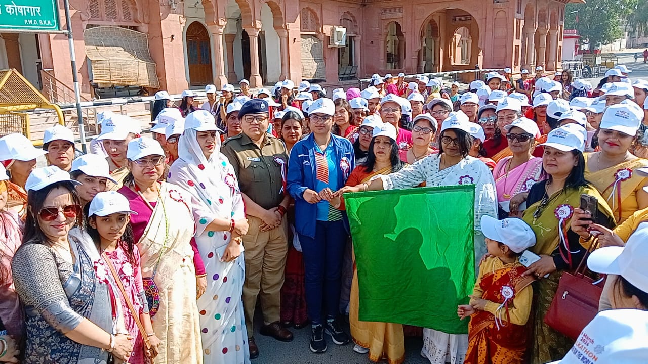 IMG 20240308 WA0328 साड़ी थीम पर बीकानेर में वॉकथाॅन का आयोजन Rajasthan News Portal बीकानेर अपडेट
