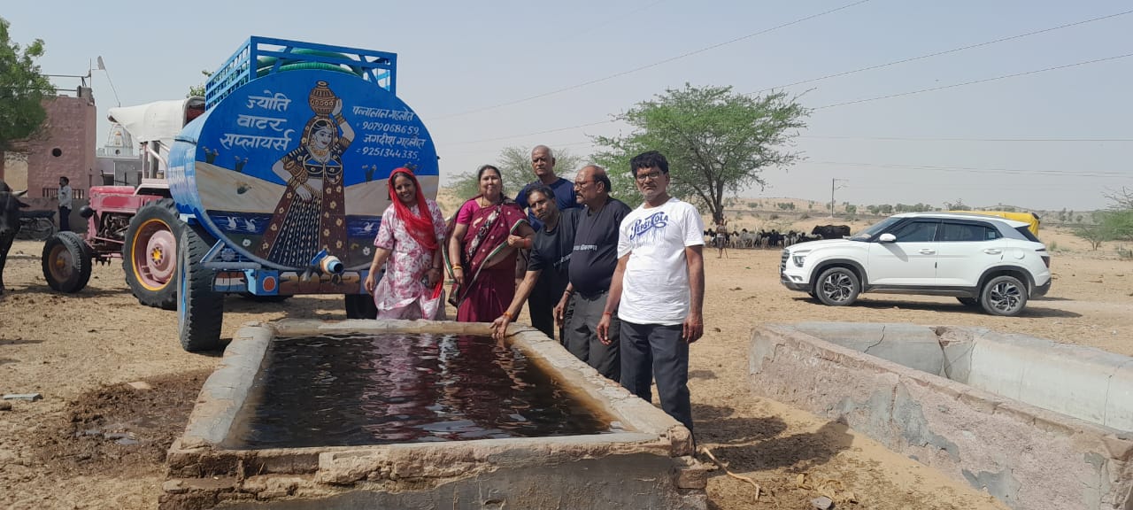 IMG 20240602 WA0149 कोटडी गांव, जोड़बीड भैंरूजी मंदिर परिसर में प्राणियों को चारा-पानी Bikaner Local News Portal धर्म