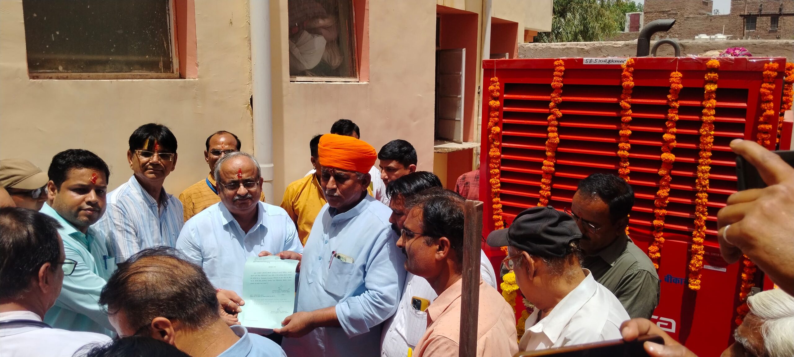 IMG 20250512 WA0020 scaled विधायक की प्रेरणा से जिला अस्पताल को डीजी सेट भेंट किया Bikaner Local News Portal बीकानेर अपडेट