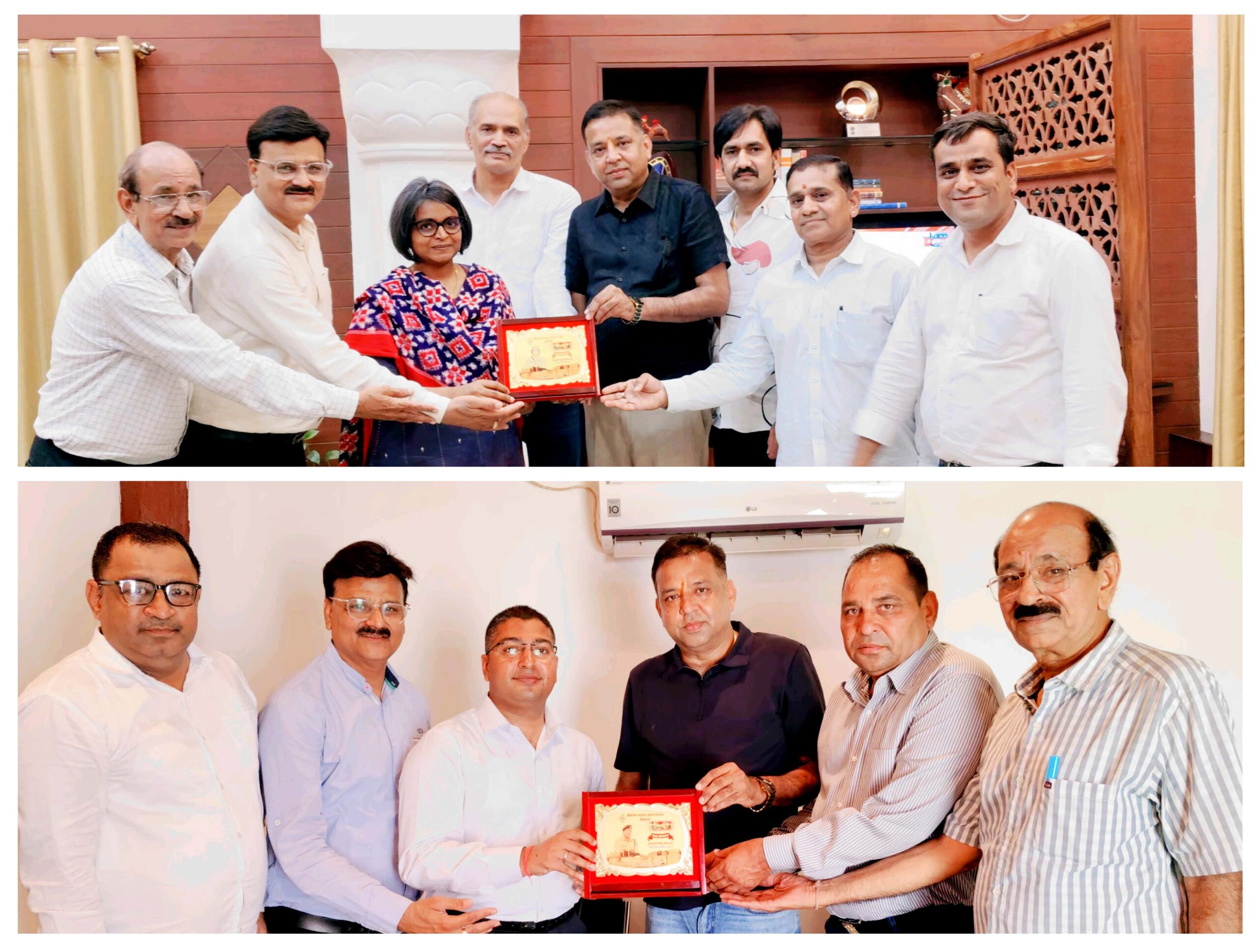 IMG 20250515 WA0014 scaled जिला कलक्टर व पुलिस अधीक्षक का किया सम्मान Bikaner Local News Portal देश