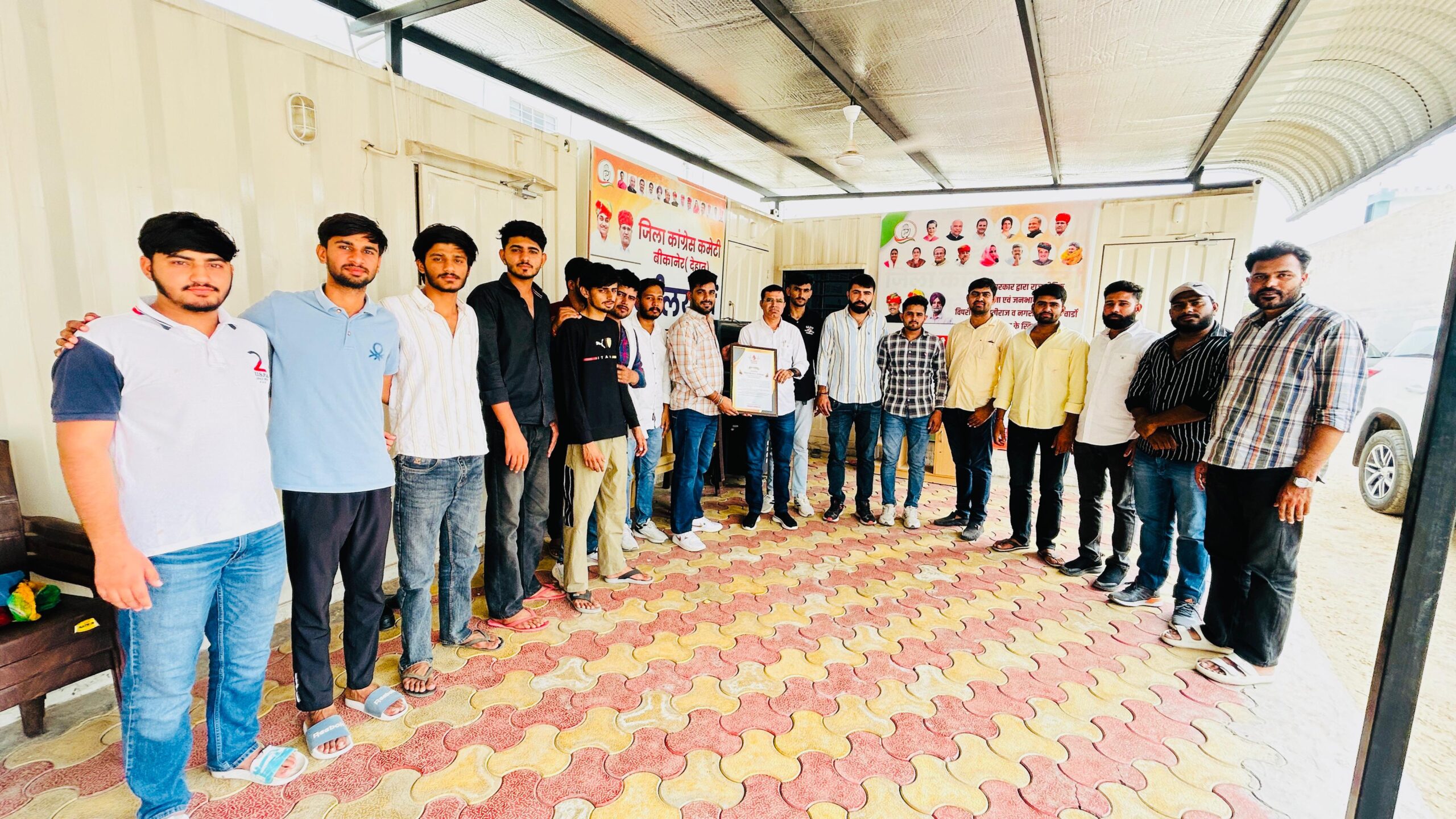 IMG 20250614 WA0032 scaled विश्व रक्तदाता दिवस पर बिशनारम सियाग का सम्मान Bikaner Local News Portal बीकानेर अपडेट