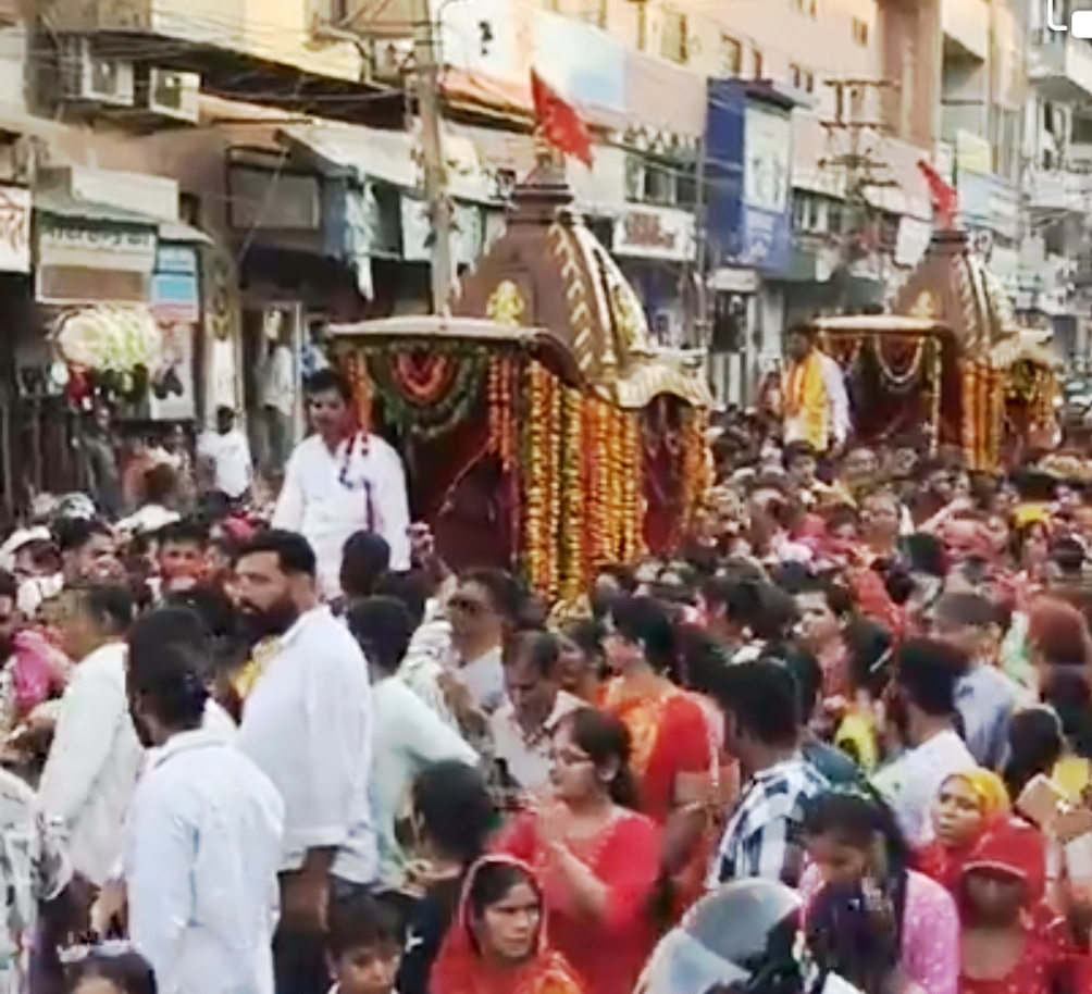 IMG 20250628 003050 भगवान श्री जगन्नाथ जी की रथ यात्रा निकली Rajasthan News Portal धर्म