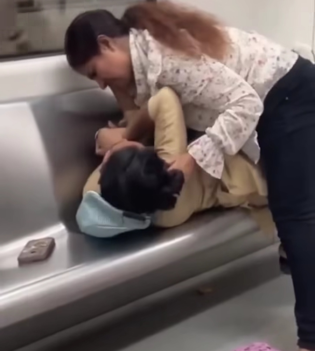 IMG 20250825 150820 मेट्रो में दो युवतियों में हाथापाई, पटक पछाड़ लड़ाई में बाल खींचे Rajasthan News Portal अंतरराष्ट्रीय