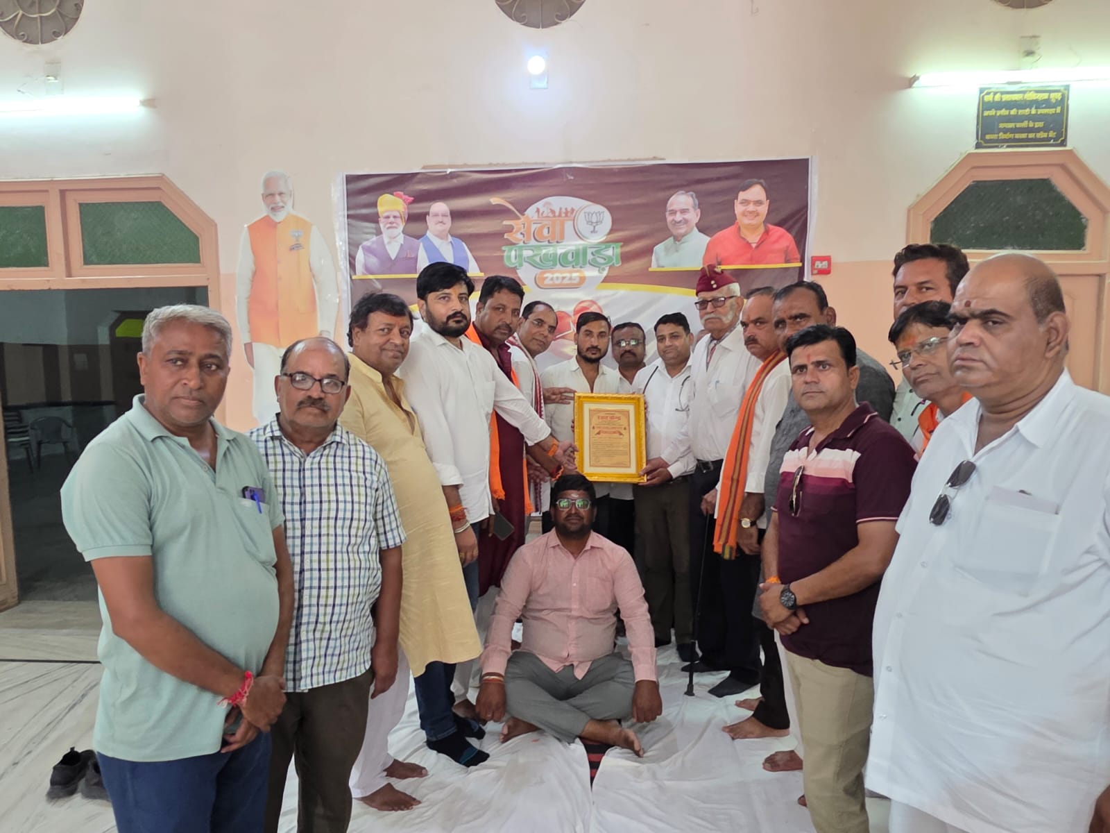 IMG 20250921 WA0039 पीएम मोदी के जन्म पर भाजपा रानी बाजार मंडल द्वारा 75 यूनिट रक्तदान Rajasthan News Portal बीकानेर अपडेट