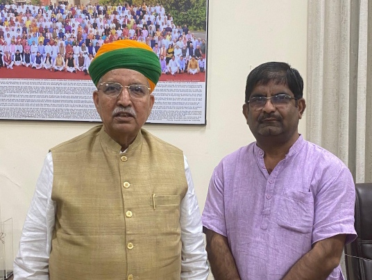 IMG 20251012 205901 केंद्रीय मंत्री श्री अर्जुन राम मेघवाल और विधायक श्री जेठानंद व्यास करेंगे स्वास्थ्य केंद्र मुक्ता प्रसाद नगर का शुभारंभ **अधिवक्ता भाटी ने दिए सुझाव Rajasthan News Portal बीकानेर अपडेट