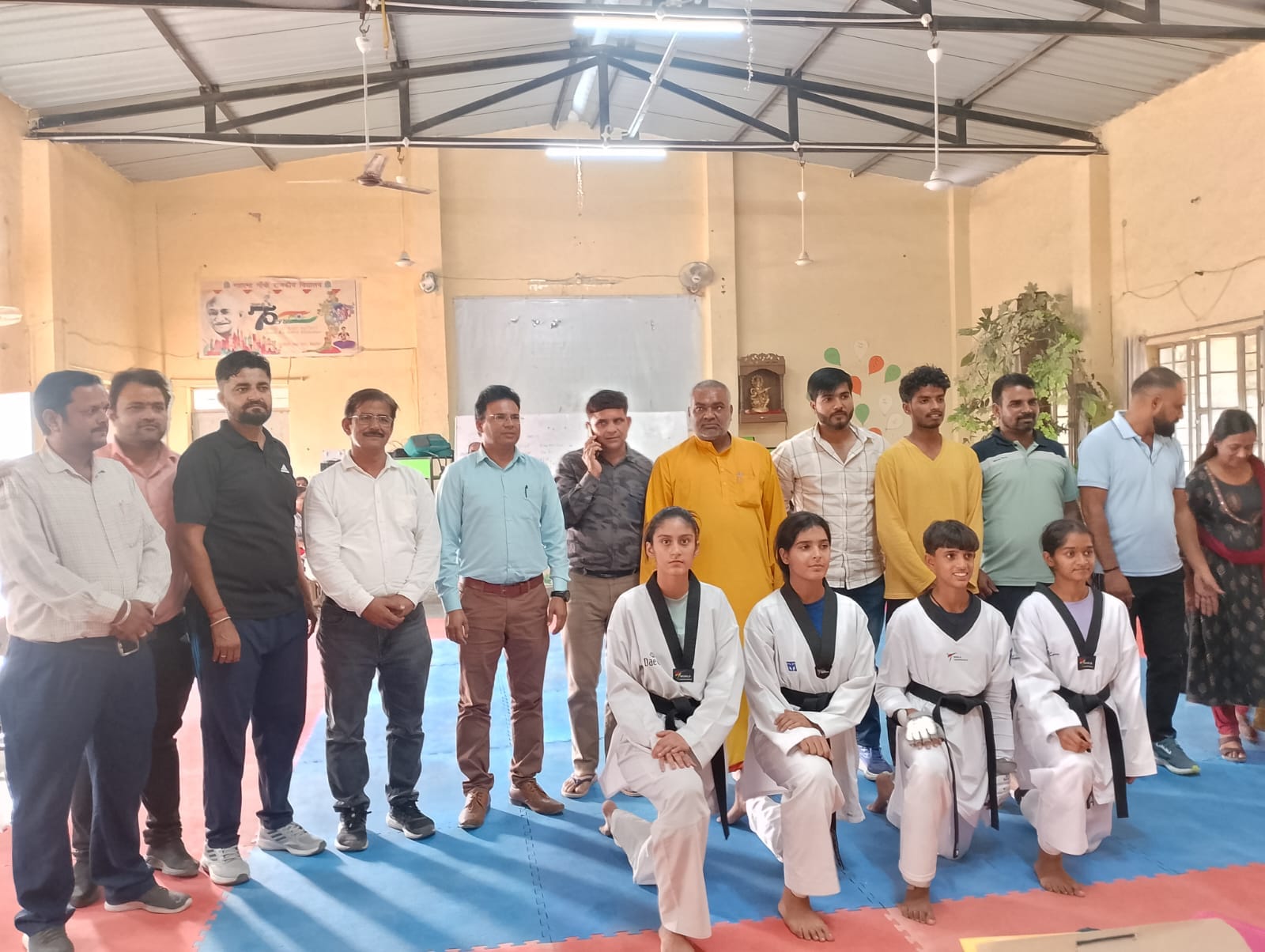 IMG 20251102 WA0002 ताइक्वांडो में 19 वर्षीय छात्र छात्रा का चयन परीक्षण Rajasthan News Portal खेल