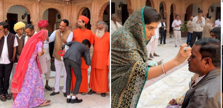 IMG 20251110 190231 बेटियों को शाही विदाई दी, लक्ष्मी निवास में जोड़ों का सम्मान, यह केवल विदाई नहीं, एक भावनात्मक पर्व था-रॉयल Rajasthan News Portal राजस्थान