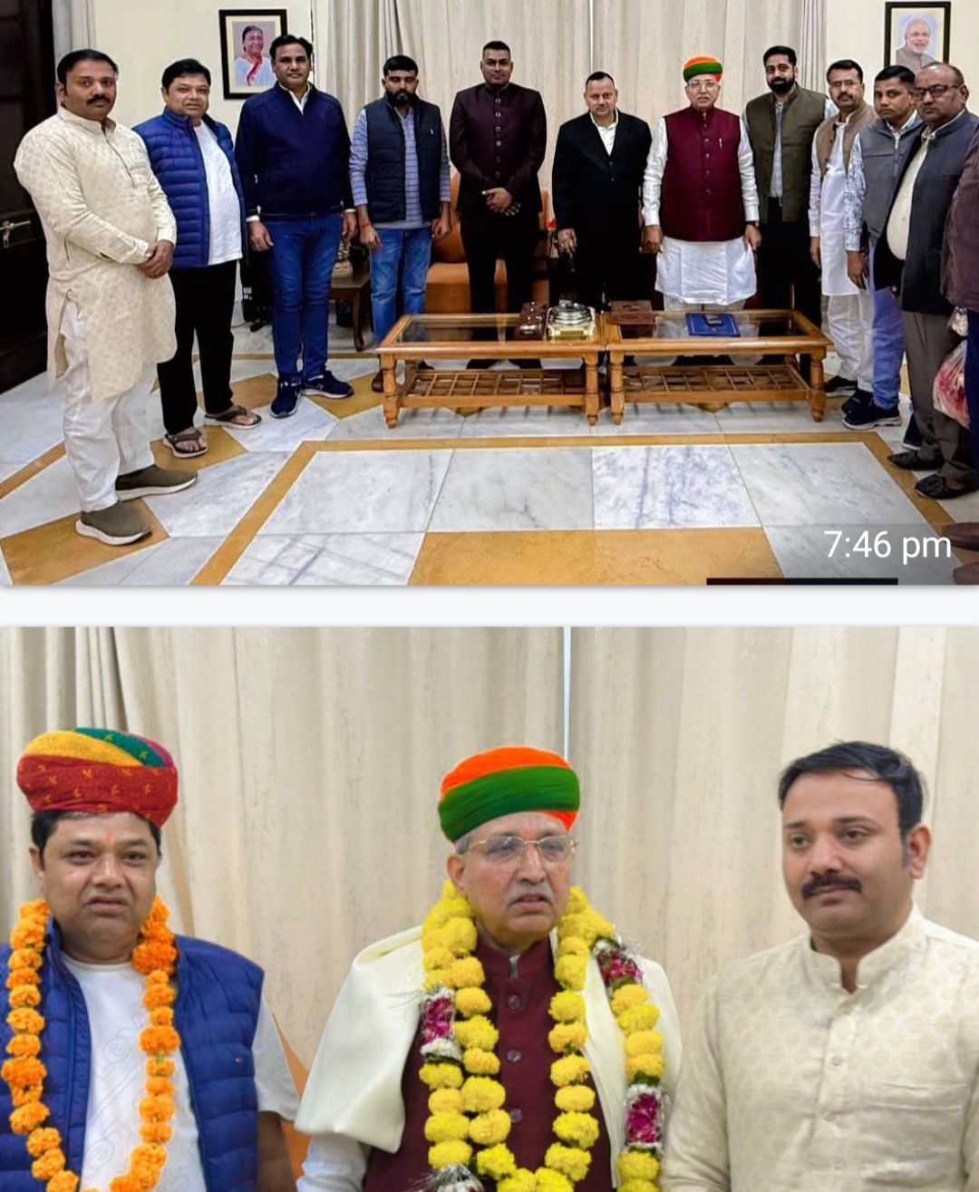 IMG 20251220 194945 केंद्रीय मंत्री अर्जुनराम मेघवाल को दिल्ली पहुंचकर भाजपा नेता और कार्यकर्ताओं ने दी शुभकामनाएँ Rajasthan News Portal राजस्थान