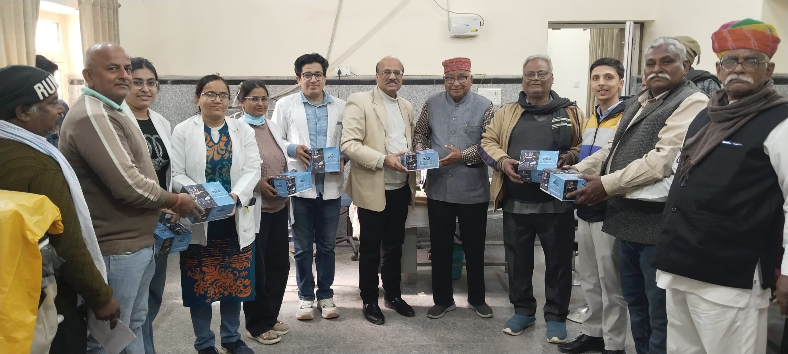 IMG 20260113 WA0019 scaled पीबीएम नेत्र चिकित्सालय में दो हजार काले चश्मे किए गए भेंट Rajasthan News Portal बीकानेर अपडेट